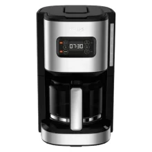 قهوه‌ساز کروپس مدل KM480D10، ظرفیت دم‌آوری چهار فنجان فاقد فیلتر، دارای تایمر، صفحه گرم نگهدارنده قهوه و تعیین غلظت قهوه
