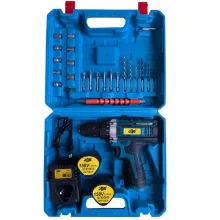 دریل پیچ گوشتی شارژی سه نظام 10 میلیمتری 158 ولت جاب مدل JB-158 NEW POWER مجموعه 42 عددی
