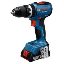 دریل پیچ گوشتی شارژی چکشی 13 میلی متری 18 ولت بوش مدل فوق حرفه ای هوشمند کد GSB 18V-65 Brushless Motor