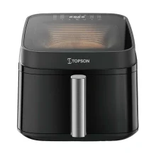 سرخ‌کن هواپز 6 لیتری تاپسون AF-T1065 با توان 1700 وات، دمای 80 تا 200 درجه، تایمر 60 دقیقه‌ای، بیش از 7 برنامه پخت و شست‌وشوی اقلام جانبی در ماشین ظرفشویی