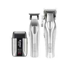 ماشین اصلاح موی سر و صورت شارژی کیمی مدل S3 km-3023-702 km-1798 km-T402 مجموعه 3 عددی