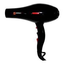 سشوار حرفه‌ای 2000 وات سايونا مدل SY-1300، موتور AC، وزن 700 گرم، دارای سری متمرکز‌کننده باریک، متمرکز‌کننده پهن با ویژگی صاف‌کنندگی، حجم‌دهندگی، با قابلیت باد سرد