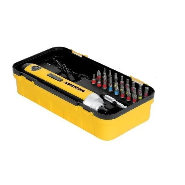 پیچ گوشتی شارژی کنزاکس مدل 8204 مجموعه 25 عددی پیچ گوشتی شارژی کنزاکس مدل 8204 مجموعه 25 عددی