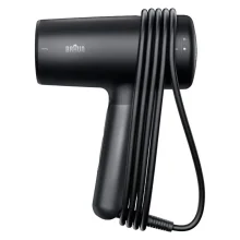 سشوار حرفه‌ای 2100 وات براون مدل HD425، موتور DC، وزن 500 گرم، دارای سری دیسپانسر، متمرکز‌کننده باریک با ویژگی فرکنندگی، صاف‌کنندگی، حجم‌دهندگی، با قابلیت تنظیم دما