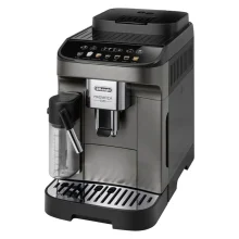 اسپرسوساز خانگی 1800 میلی‌لیتری دلونگی مدل ECAM290.83، تمام اتوماتیک با مصرف دانه قهوه، مناسب تهیه اسپرسو، کاپوچینو و ریسترتو، دارای 2 عدد نازل قهوه، آسیاب قهوه، سیستم گرم کردن فنجان، مکانیزم نظافت خودکار، سینی چکه گیر