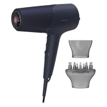 سشوار حرفه‌ای 2300 وات فیلیپس مدل BHD510، موتور DC، وزن 330 گرم، المنت سرامیک تورمالین، دارای سری دیسپانسر، متمرکز‌کننده باریک با ویژگی صاف‌کنندگی، با قابلیت فناوری تولید یون