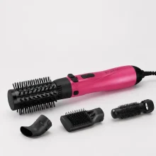 سشوار چرخشی حرفه‌ای انزو پروفیشینال مدل En-746b چهار کاره،با موتور DC، توان 1500 وات، تنظیم دما در سه حالت و سرعت در دو حالت، همراه با سری برس‌دار تخت