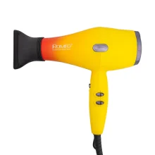 سشوار حرفه‌ای 2200 وات رومئو مدل RM-5151، موتور AC، وزن 682 گرم، دارای سری متمرکز‌کننده باریک با ویژگی صاف‌کنندگی، با قابلیت باد سرد، فناوری تولید یون