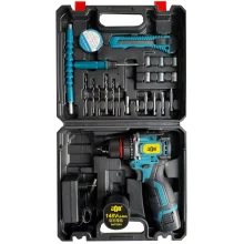 پیچ گوشتی شارژی سه نظام ۱۰ میلیمتر 148 ولت جاب مدل JB-148 PRO JAB مجموعه 40 عددی