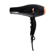 سشوار خانگی 10000 وات سیلور کرست مدل SC-1001، موتور AC، وزن 565 گرم، دارای سری متمرکز‌کننده باریک، سری شانه‌دار با ویژگی صاف‌کنندگی، حجم‌دهندگی، با قابلیت تنظیم دما