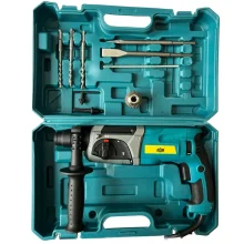 دریل بتن کن 5000 وات سه نظام چهار شیار جاب مدل JB-2550 SDS Plus مجموعه 14 عددی