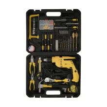 دریل برقی چکشی 13 میلیمتری 2100 وات جاب مدل JB-1900 NEW مجموعه 121 عددی