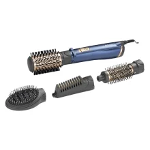 سشوار برس‌دار چرخشی 1000 وات بابیلیس مدل Style pro 1000، موتور DC، وزن 280 گرم، المنت سرامیک، دارای سری متمرکز‌کننده باریک با ویژگی صاف‌کنندگی، فرکنندگی، با قابلیت باد سرد، فناوری تولید یون