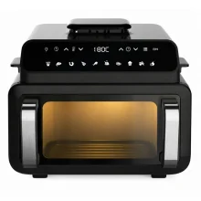هواپز گریل‌پز و سرخ‌کن بدون‌روغن 10.5 لیتری پرودو مدل Porodo Lifestyle Flexi Cook Pro Indoor Grill PDAF1015BK با توان 2100 وات، کنترل دیجیتال، 10 برنامه پخت و باز شدن دوگانه