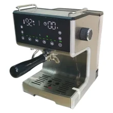 اسپرسوساز 1250 میلی‌لیتری تیوارکس مدل TX-7170 Plus، با مصرف پودر قهوه، مناسب تهیه اسپرسو، امریکانو و لانگو، دارای 2 عدد نازل قهوه، حالت آماده به کار، سیستم pre-infusion، مکانیزم نظافت خودکار، سیستم گرم کردن فنجان، سینی چکه گیر