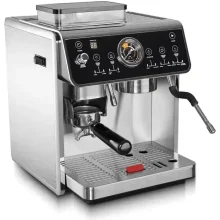 اسپرسوساز 2500 میلی‌لیتری مباشی مدل ME-CCM2056، مناسب تهیه اسپرسو، کاپوچینو، لاته، ماکیاتو و موکا، سینی چکه‌گیر، سیستم گرم کردن فنجان