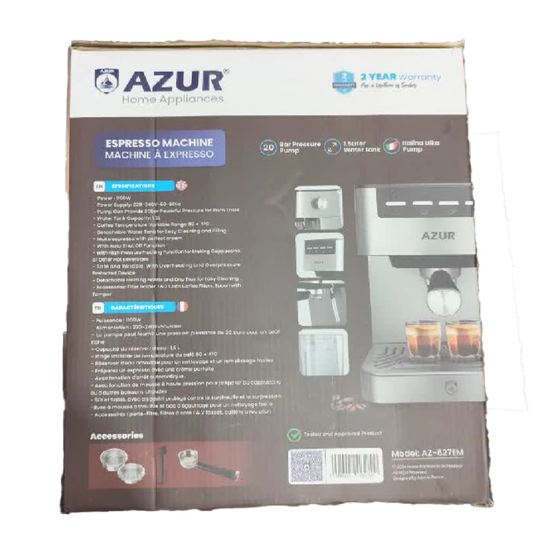 اسپرسو ساز 1500 میلی‌لیتر آزور مدل AZ-627EM