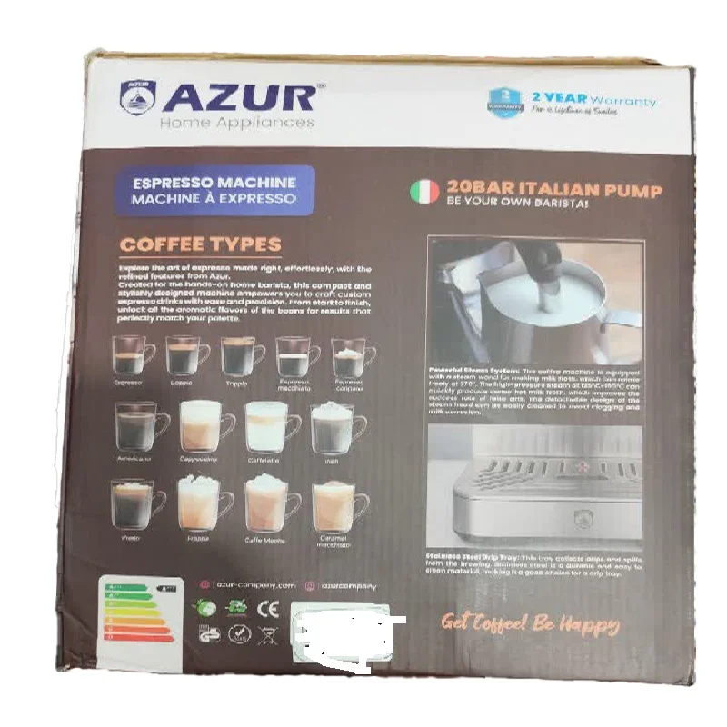 اسپرسو ساز 1500 میلی‌لیتر آزور مدل AZ-627EM