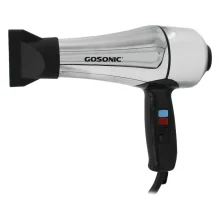 سشوار حرفه‌ای 1800 وات گوسونیک مدل GHD-229، موتور AC، وزن 892 گرم، دارای سری متمرکز‌کننده پهن با ویژگی حجم‌دهندگی، با قابلیت فناوری تولید یون، باد سرد