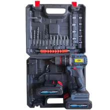 مجموعه 40 عددی دریل پیچ گوشتی چکشی شارژی براشلس 10 میلی متری 218 ولت جاب مدل JB-218 PRO JAB