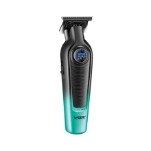 ماشین اصلاح موی سر و صورت شارژی وی جی ار مدل V-996 با تیغه سرامیک و تیتانیوم پیشرفته، باتری لیتیوم یون 2000 میلی‌آمپر، سرعت موتور 7000 دور در دقیقه، طراحی ارگونومیک، قابلیت اصلاح خشک و مرطوب، نمایشگر وضعیت باتری و اصلاح با شماره صفر