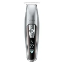 ماشین اصلاح موی سر و صورت وی جی ار مدل V-970 با تیغه استیل ضد زنگ، باتری قابل شارژ با 240 دقیقه استفاده، 5 سرعت قابل تنظیم، طراحی ارگونومیک و 3 شانه تنظیم طول 2، 3 و 4 میلی‌متر