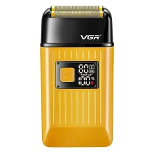 ماشین اصلاح موی سر و صورت وی جی ار مدل V-357 فویلی با تیغه تیتانیوم، ضد آب، باتری 600 میلی‌آمپر ساعت، موتور 6000 دور در دقیقه و شارژ USB