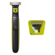 ماشین اصلاح موی صورت و بدن فیلیپس مدل OneBlade QP2724 با تیغه کربن استیل، قابلیت استفاده خشک و مرطوب، شارژ با کابل USB و اصلاح دقیق تا 0.2 میلی‌متر