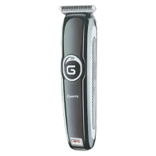 ماشین اصلاح موی سر و صورت جیمی مدل GM-6050 با تیغه استیل ضد زنگ، اصلاح برش مستقیم با دقت 0.1 میلی‌متر، قابلیت صفرزن، خط زن و حجم زن، باتری با 70 دقیقه زمان استفاده و نمایشگر وضعیت شارژ و سه شانه اصلاح 1، 2 و 3 میلی‌متری