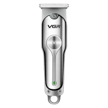 ماشین اصلاح موی سر و صورت وی جی ار مدل V-071 با تیغه دوار روکش الماس، موتور 8500 دور در دقیقه، باتری 600 میلی‌آمپر ساعت، شارژ USB، استفاده خشک و مرطوب و شانه قابل تنظیم دستی