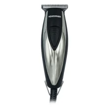 ماشین اصلاح موی سر و صورت جیمی مدل GM-830 با تیغه استیل ضد زنگ، برش مستقیم، قابلیت تنظیم سرعت، 7 شانه اصلاح از 0.2 تا 9 میلی‌متر، وزن 200 گرم و منبع تغذیه برق با آداپتور