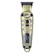 ماشین اصلاح موی صورت شارژی وی جی ار مدل 901 PRO PLUS با تیغه تیتانیوم، قابلیت صفر زنی، شارژ سریع و 4 شانه تنظیم ارتفاع