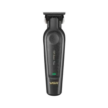 ماشین اصلاح موی سر و صورت وی جی آر مدل V-995 با تیغه کربن استیل، باتری لیتیوم یون 2000 میلی‌آمپر ساعت، شارژ USB، قابلیت تنظیم سرعت و طراحی ارگونومیک و سبک