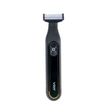 ماشین اصلاح موی صورت وی جی ار مدل V-360 professional با تیغه استیل دوطرفه، باتری لیتیوم یون 500 میلی‌آمپر ساعت، شارژ سریع تایپ سی، استفاده خشک و مرطوب، نمایشگر LED و قفل ایمنی ضد آب و شانه تنظیم شونده 0.1 تا 9 میلی‌متری