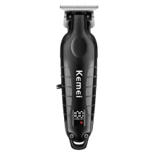 ماشین اصلاح موی سر و صورت کیمی مدل KM-2293 با تیغه کربن استیل خودتیز شونده، موتور 6000 دور در دقیقه، طراحی ارگونومیک، شانه قابل تنظیم 1 تا 3 میلی‌متر و باتری 1200 میلی‌آمپر ساعت با شارژ و عملکرد 180 دقیقه‌ای