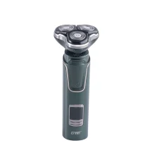 ست ماشین اصلاح موی صورت و بینی شارژی جی دبلیو مدل GW-9936B، اصلاح به صورت صفر زن، خط زن و حجم زن، منبع انرژی با باتری، تکنولوژی اصلاح به صورت برش چرخشی، اندازه اصلاح 0.1 میلی‌متر، مدت زمان شارژ 60 دقیقه و مدت زمان استفاده پس از شارژ 150 دقیقه، ضد آب