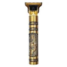 ماشین اصلاح موی سر و صورت خط زن مدل T9 با تیغه استیل ضد زنگ، باتری داخلی، شارژ از طریق USB، مدت استفاده 3 ساعت، همراه برس تمیزکننده، روغن و شانه