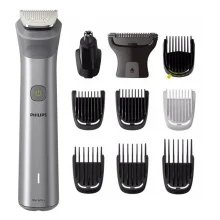 ماشین اصلاح موی سر و صورت فیلیپس مدل MG5930 با تیغه استیل خودتیزشونده، ضد آب، باتری قابل شارژ با 120 دقیقه زمان استفاده، تکنولوژی تنظیم سرعت هوشمند، سری اصلاح بدن و موزن گوش و بینی