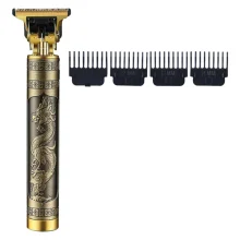 ماشین اصلاح موی سر و صورت شارژی مدل VINTAGE با تیغه استیل ضد زنگ، قابلیت اصلاح صفر و خط زن، باتری 800 میلی‌آمپر ساعت، پورت شارژ USB، طراحی ارگونومیک و چهار شانه اصلاح 1.5 تا 4 میلی‌متری